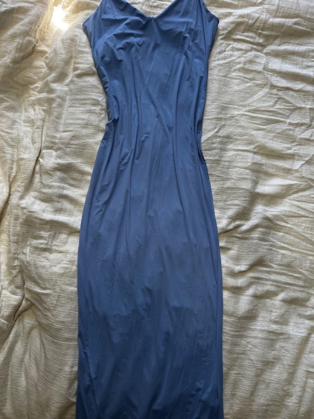 SHEIN Slate Blue Maxi Slip Dress